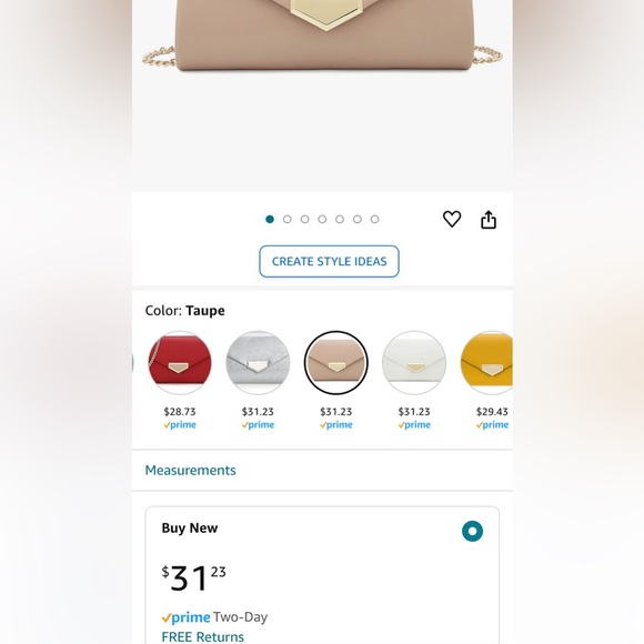 CHARMING TAILOR PU Clutch Purse for Women Evening Bag - Picture 8 of 13